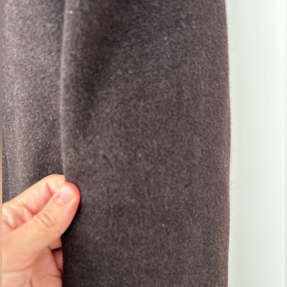 K.T Kyoko Katase Angola wool brown minimalist structured coat - Picture 7 of 15